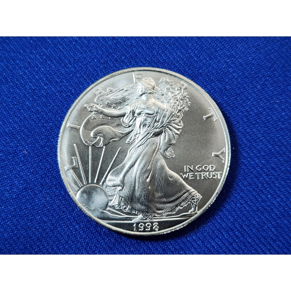 1998 Silver American Eagle - 1 Ounce .999 Fine Silver 
