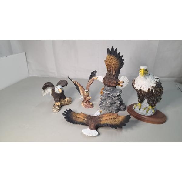 Assorted Decorative Eagle Figures