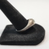Image 2 : Sterling Silver Ring with Large Clear Gemstone & Damaged Sterling Black Ring - Total Weight: 2.8g