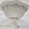 Image 6 : Unique Vintage Handmade Ceramic Pedestal Fruit Bowl With Date Stamp on Bottom