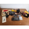 Image 1 : Lot of Vintage Cameras, Cases, and Vintage Lafayette Microscope - Like New! 