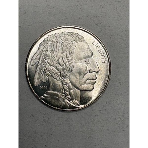 One Troy Ounce .999 Fine Silver Buffalo Round