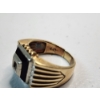 Image 4 : Vintage Art Deco Style Men's 10K Gold Ring - Size 10 - TW: 8.2g