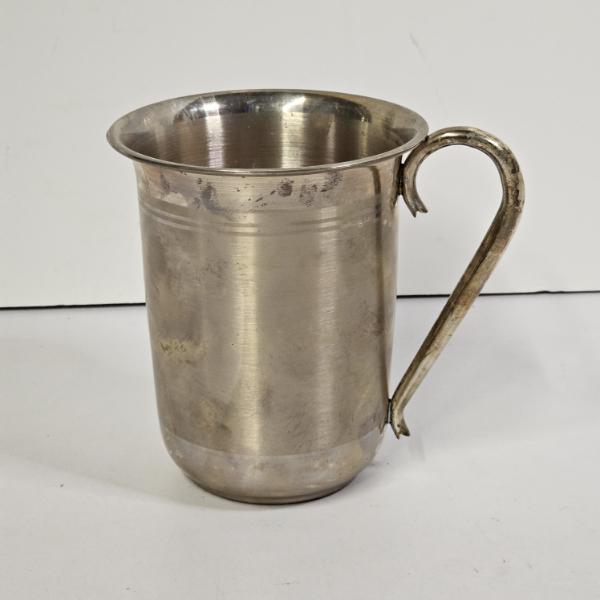 Vintage Beli Ram Chiman Lal Jain High Percentage Indian Solid Silver Mug 6" - 407.7g