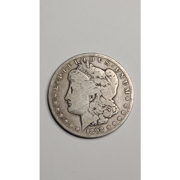 1892 CARSON CITY Morgan 90% Silver Dollar - Mintage: 1,352,000