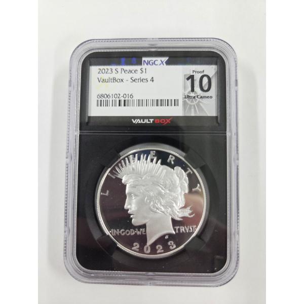 NGC X PROOF 10 - 2023 S PEACE FINE .999 SILVER DOLLAR - ULTRA CAMEO