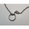 Image 2 : Sterling Silver Chain Necklace With Ring and Toggle Clasp - 20in - TW: 41.6g