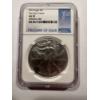 Image 1 : 2019 .999 Fine Silver One Troy Oz U.S. Silver Eagle Graded NGC MS70 - First Day Of Issue