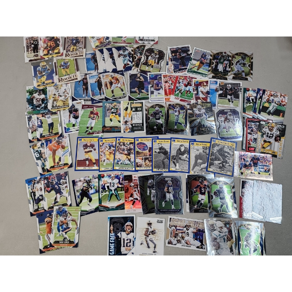 Large Lot of Over 50 Assorted Football Trading Cards Including 1990 Notre Dame Orange Bowl & More!