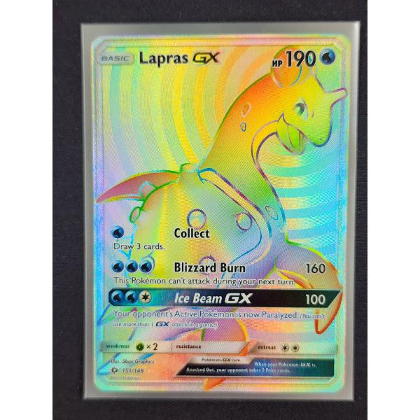 Lapras GX 151/149 Holo Secret Rare Pokemon Trading Card