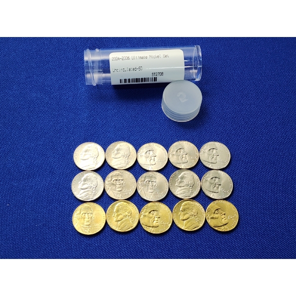 (15) 2004-2006 Ultimate Nickel Set - Uncirculated FV: $0.75