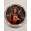 Image 1 : Jesus Christ Son of God Challenge Coin - Jesus Saves - Beautiful Coin In Protective Holder - Mint