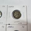 Image 3 : Four Assorted Years U.S. 35% Silver Wartime Nickels