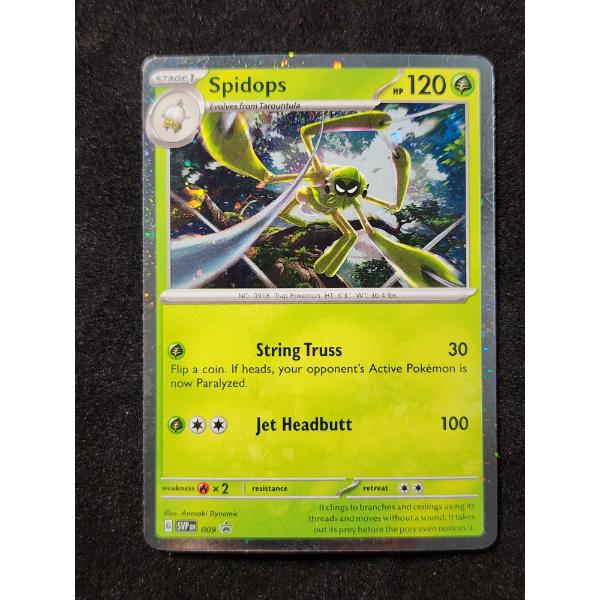 Spidops 009 Black Star Promo Holo Rare Pokemon Trading Card 