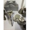 Image 2 : Vintage Kitchen Items - Hamburger Press - Grinder - Nut Chopper - Iron - Potato Ricer