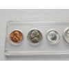 Image 3 : 1964 United States 5-Coin Set Including Silver Half Dollar, Quarter, & Dime