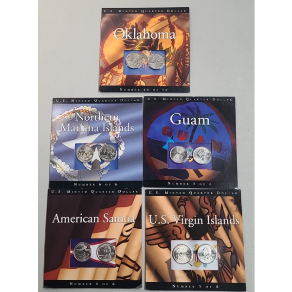 Collection Of Assorted Years Commemorative Quarters From The Coins Of America/U.S Territories Series