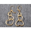 Image 2 : Lovely Heart Shaped 10K Yellow Gold Earring Sets ~ 2.2 Grams Total 