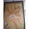 Image 7 : 2 Pcs - Framed & Matted -  32" x 19" Signed Oriental Bird Paintings On Rice Paper