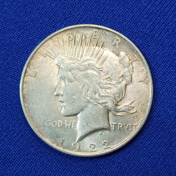 United States 1922 Silver Peace Dollar - 90% Silver 