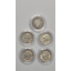 Image 1 : Assorted U.S 90% Silver Dimes - 1915 Barber, 1925, 1939, 1941, 1944 Mercury Dimes - Face Value: 0.50