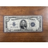 Image 1 : 1934-C United States Lincoln $5.00 Blue Seal Silver Certificate - Mint Condition - Incredible Bill