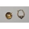 Image 2 : (2) Single 10K Yellow Gold Earrings - Total Weight: 0.4g