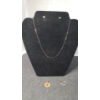Image 1 : 14K Gold Dainty Necklace, Heart Earrings, Earring & Pendant: Total Weight: 2.9g
