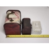 Image 5 : Lot of 3 Nice Trinket Boxes Including 2 Wooden with Latches and 1 Glass 