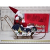 Image 4 : Nice Assorted Lot of Holiday Seasonal Decor Featuring 5 FT SANTA SLEIGH & NEW Trays