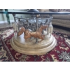 Image 4 : PICKUP IN NORTHFIELD - FANTASTIC & RARE Gorgeous Carousel Glass Top Center Table With 4 Horses