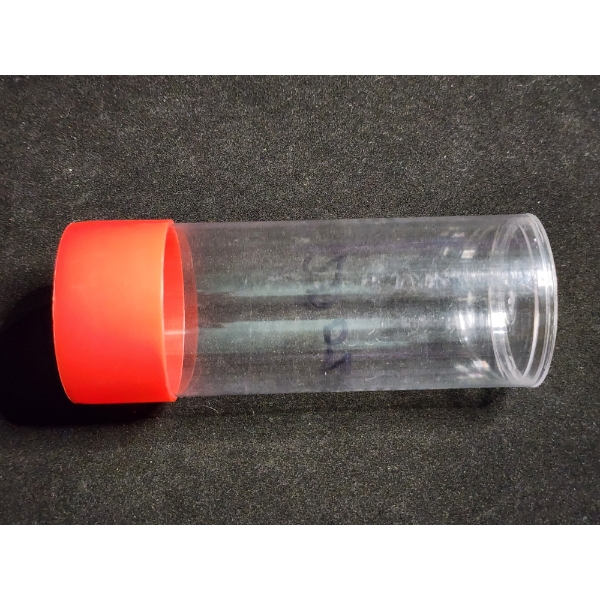 EMPTY Clear Plastic 1 Oz Silver Round Holder Tube - HOLDS UP TO 20 CAPSULATED EAGLES!