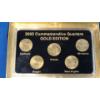 Image 3 : 2005 24K Gold Layered 50 States Commemorative Quarters Set