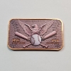 Image 2 : America's 250th Anniversary Baseball Flyover Colorized 1 AVDP oz .999 Fine Copper Bar