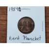 Image 2 : *MINT ERROR* 1989-D United States Lincoln Penny ~ Stamped On Bent Planchet ~ Very Unique Coin!