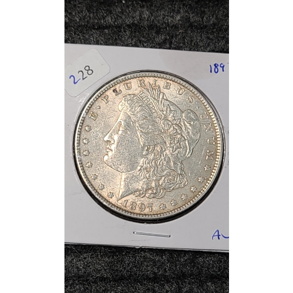 1897 90% Silver Morgan Dollar