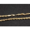 Image 2 : 14K Gold Twist Rope Chain 36" Necklace Total Weight: 5.4g