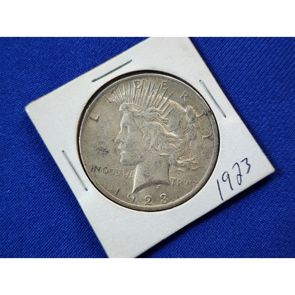 1923 90% Silver Peace Dollar