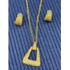 Image 1 : Stunning Necklace with Earrings Matching Set - Very Unique looking Costume Jewelry Pieces