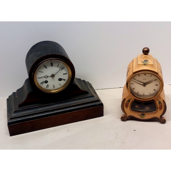 Vintage / Antique Small Project Clocks -  As Is Not Tested May Need Restoration