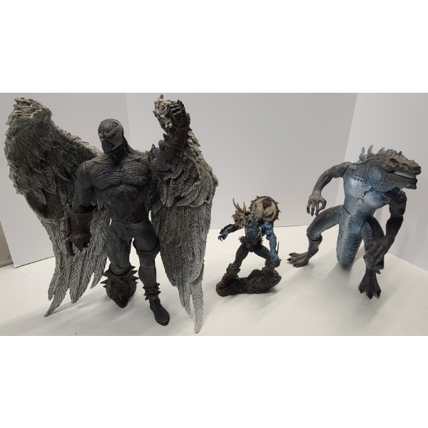 McFarlane Spawn 21 Figure, McFarlane Spawn 26 Series Figure & Trendmasters Godzilla Action Figure