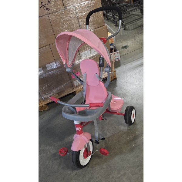 Excellent Condition Pink Radio Flyer Stroll 'N Trike