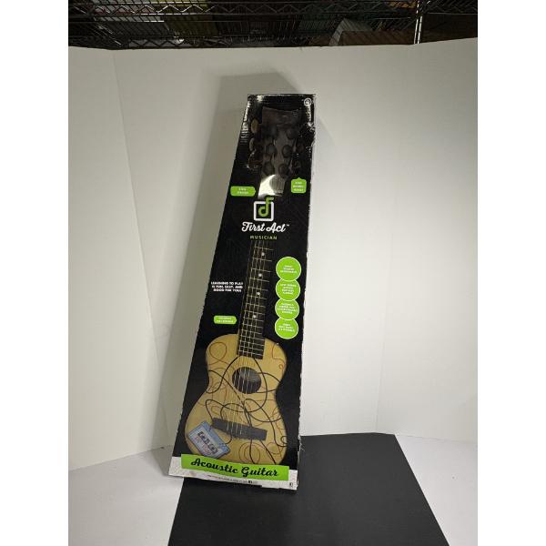 First Act Musician Kids Guitar - Ages 6 + - Acoustic Guitar - Steel Strings - Real Tuning Gears 