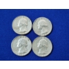 Image 1 : x4 Assorted Years U.S. 90% Silver Washington Quarters FV: $1.00
