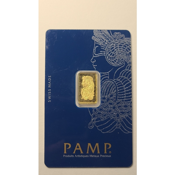 Pamp Suisse Lady Fortuna 2.5g 999.9 Fine Gold Bar Sealed In Official Veriscan Assay Card