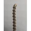 Image 4 : Multi-Tone 925 Sterling Silver 8" Vermeil ''X'' Links Bracelet - Weight: 21.3g