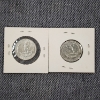 Image 4 : Two 90% Silver United States Washington Quarters ~ Face Value $0.50