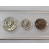 Image 7 : 1945 U.S. Mint Set Including 90% Silver Half Dollar, Quarter, Dime, 35% Silver Nickel