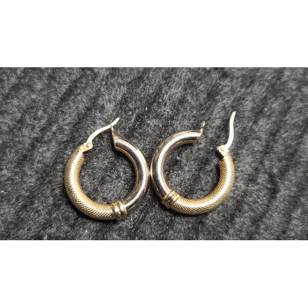 14K Gold Hoop Earrings - 3.4 Grams