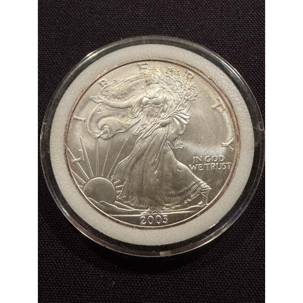 2003 United States Silver Eagle .999 Fine Silver Troy Ounce Coin - High Grade Coin